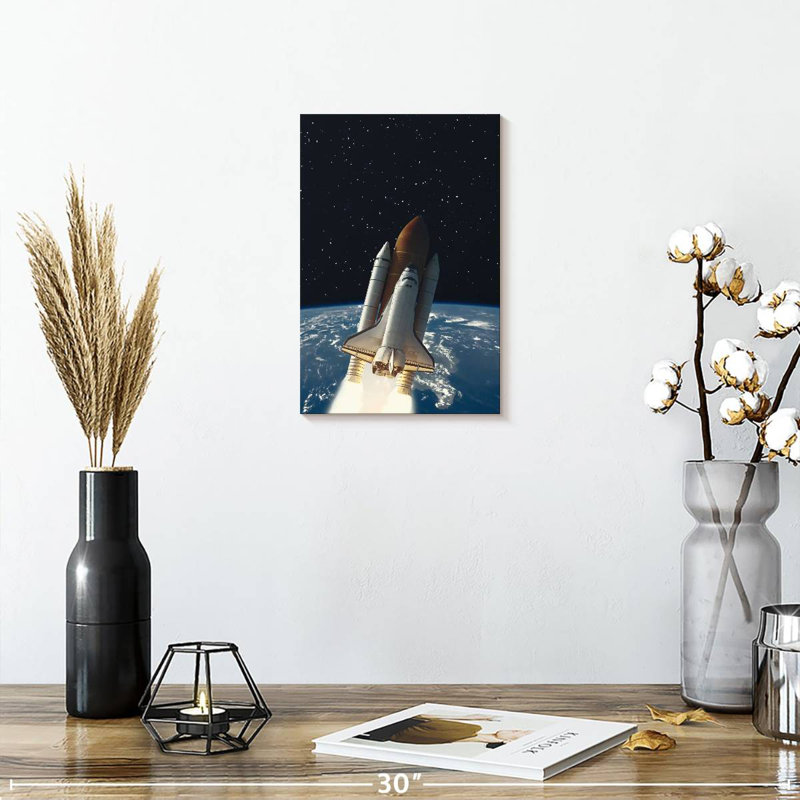 Oberle Rocket To Space, 12" H x 8" W
