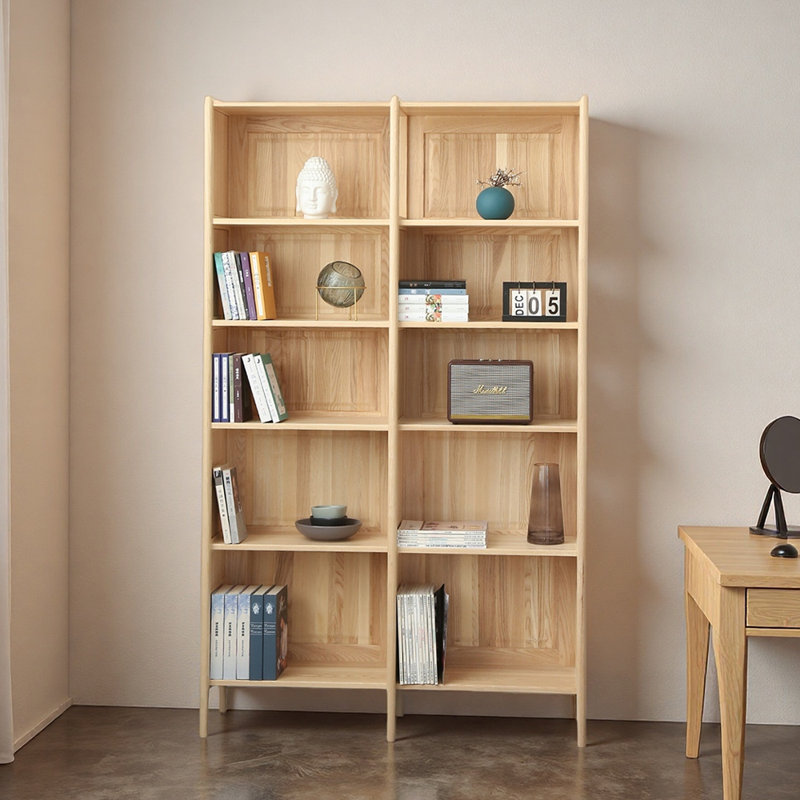 Classic solid wood storage bookcase