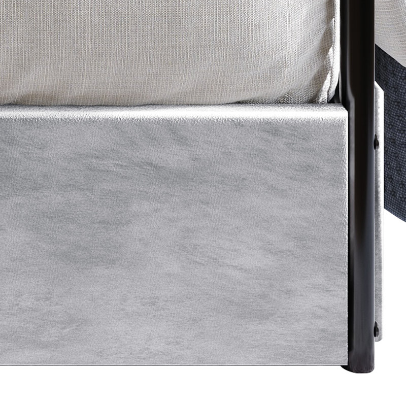 Zahiya Upholstered 4 Drawers Metal Storage Canopy Bed, Full