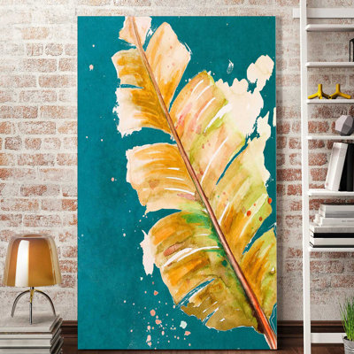 " Palma Fresca On Teal " by Patricia Pinto
