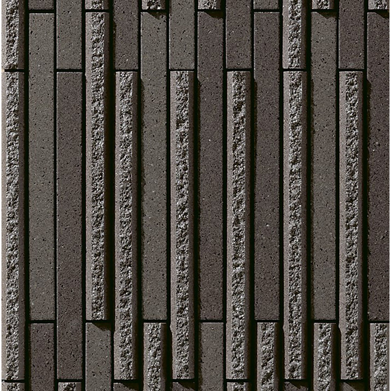 Ombre Border Singular Tile, Black
