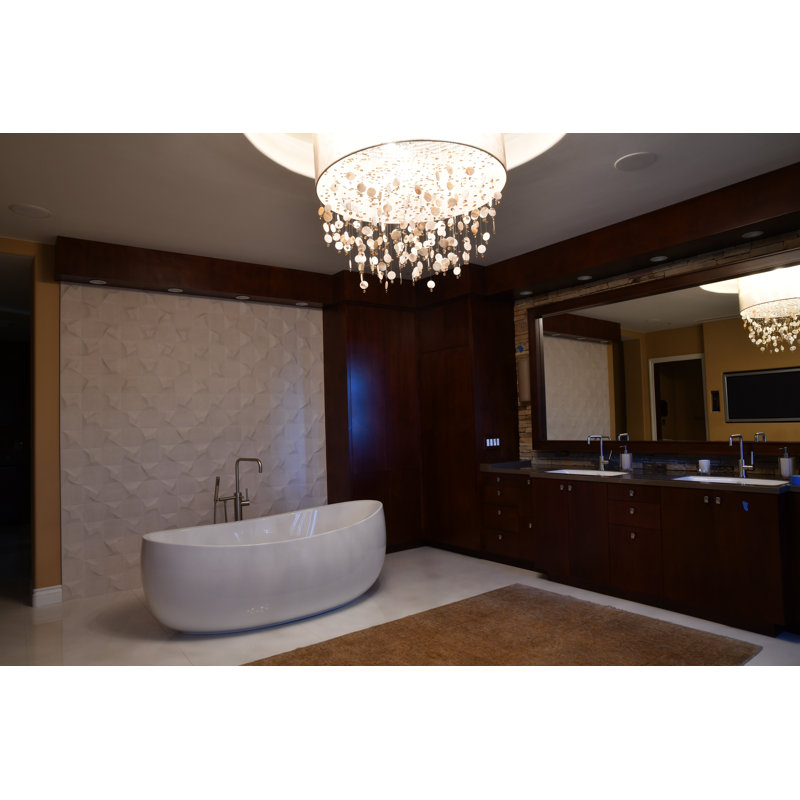 Picasso 72'' L Freestanding Bathtub,  Round Integral Finish, Matte Black