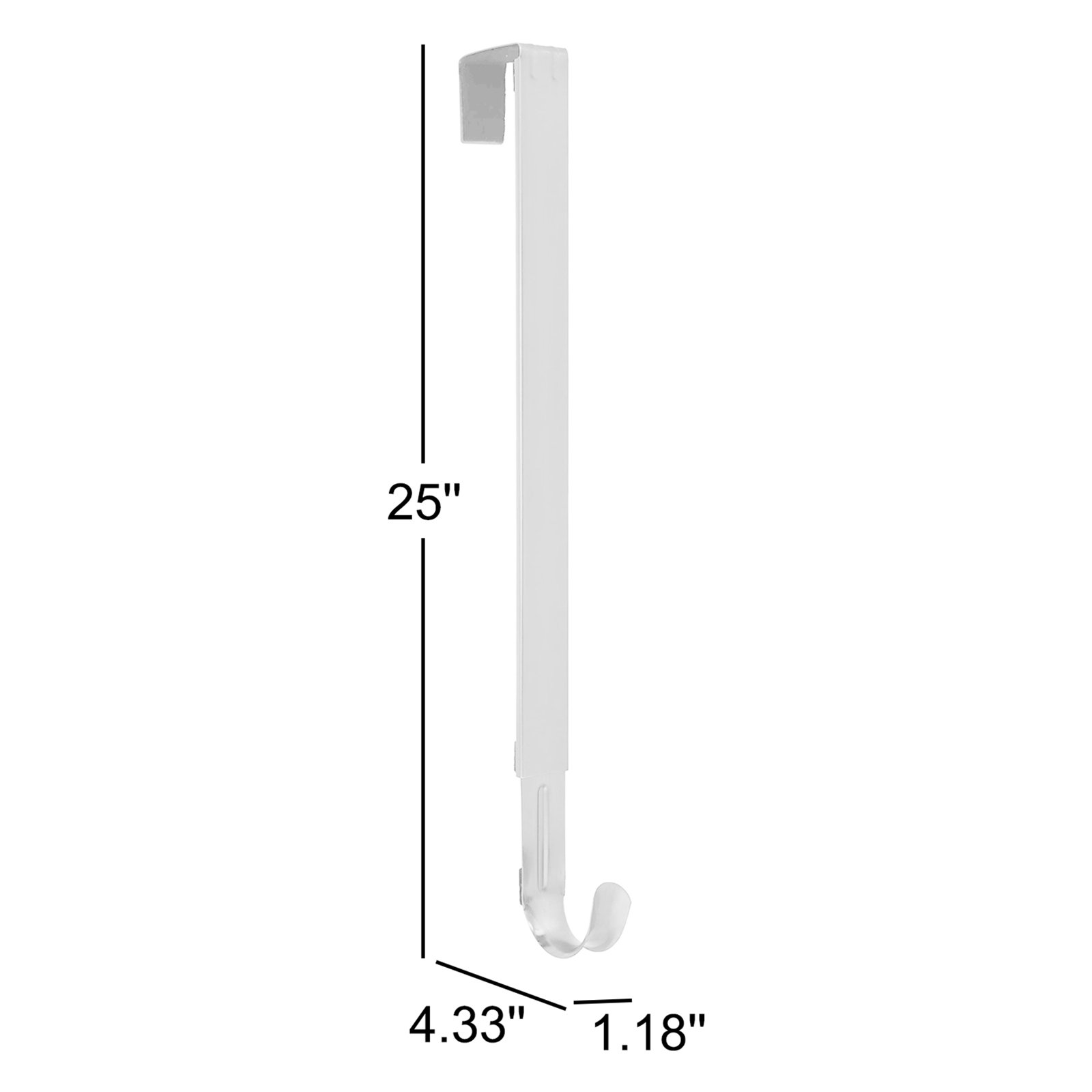 Adjustable Wreath Hanger, White, 1