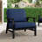 Montelongo Solid Teak Wood Outdoor Lounge Chairs With Cushions-995016247-995016240