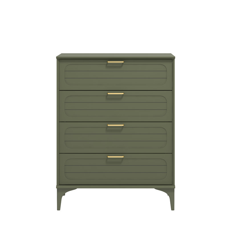  4 Drawer Chest, Kale Green