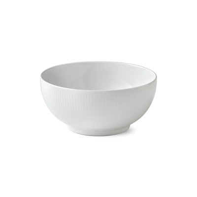 Royal Copenhagen White Fluted Serving Bowl