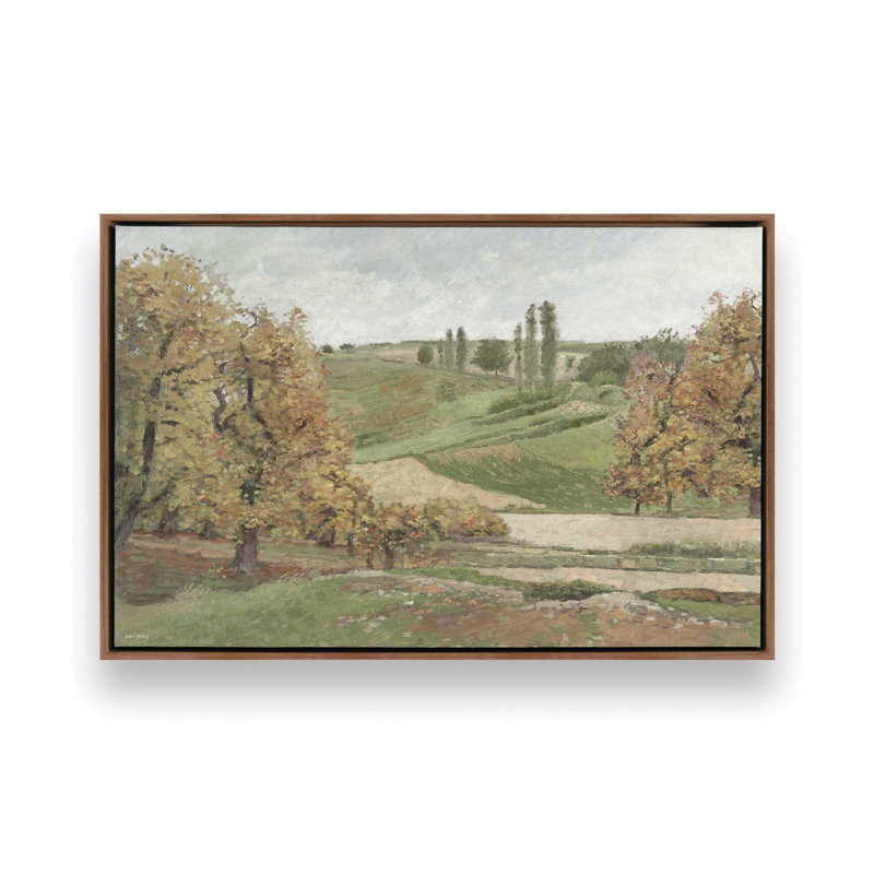Reproduction d'art «Autumn Countryside» par Amber Sterling, L 16 po x H 12 po, Brun, Toile avec cadre