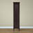 Benicio Freestanding Linen Accent Tower Cabinet with Faux Louvred Doors and Adjustable Shelf-355537212
