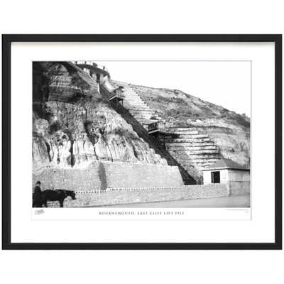 Bournemouth, East Cliff Lift 1913 by Francis Frith - Single Picture Frame Print