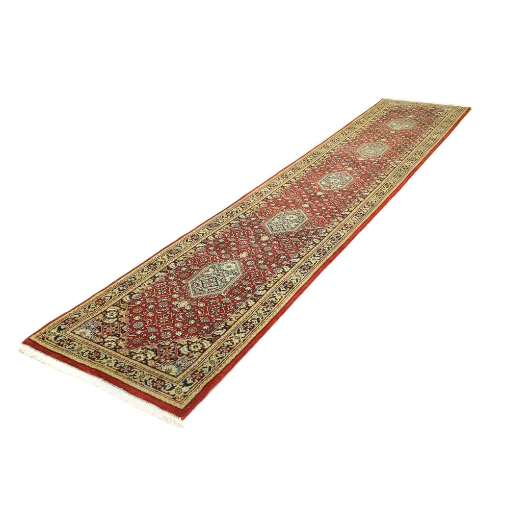 Hand Knotted Wool Red Indoor/Outdoor Rug