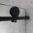 5476 Black Shower Door With Adjustable Soft Closing Function Stainless Steel-124069791