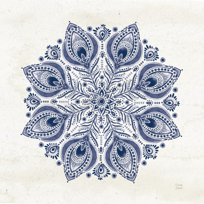 Bohème Vibes VI Mandala bleu