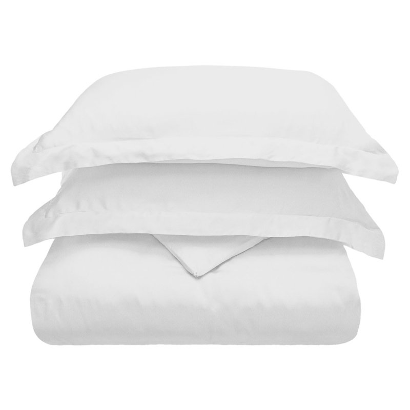 Ensemble de housse de couette 100% coton blanc 3 pièces