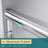 Double Sliding Shower Door With 1/4'' Clear Tempered Glass,48"W x 72"H -101837361