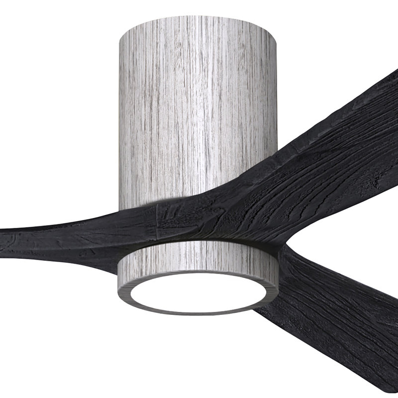 Irene LED Ceiling Fan, Barn Wood Tone, Matte Black, 52"