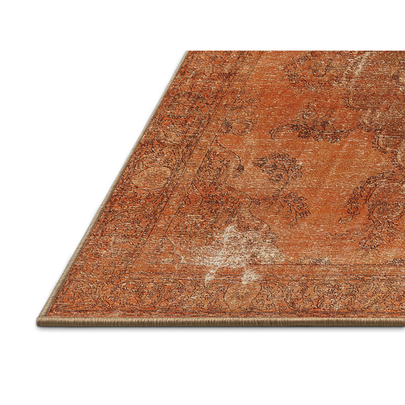 Tapis oriental orange Persei, Rectangle 5 pi x 8 pi