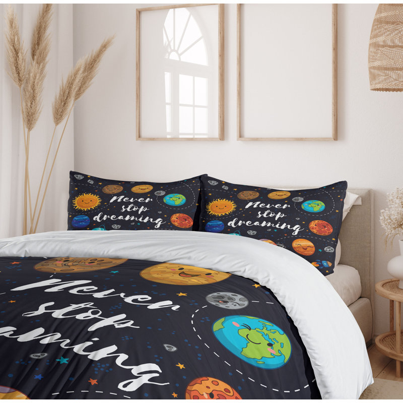 Polyester Bedding, Queen Duvet Cover + 2 Standard Shams