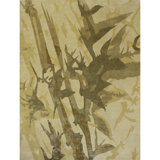 Abstract Area Rug in Olive