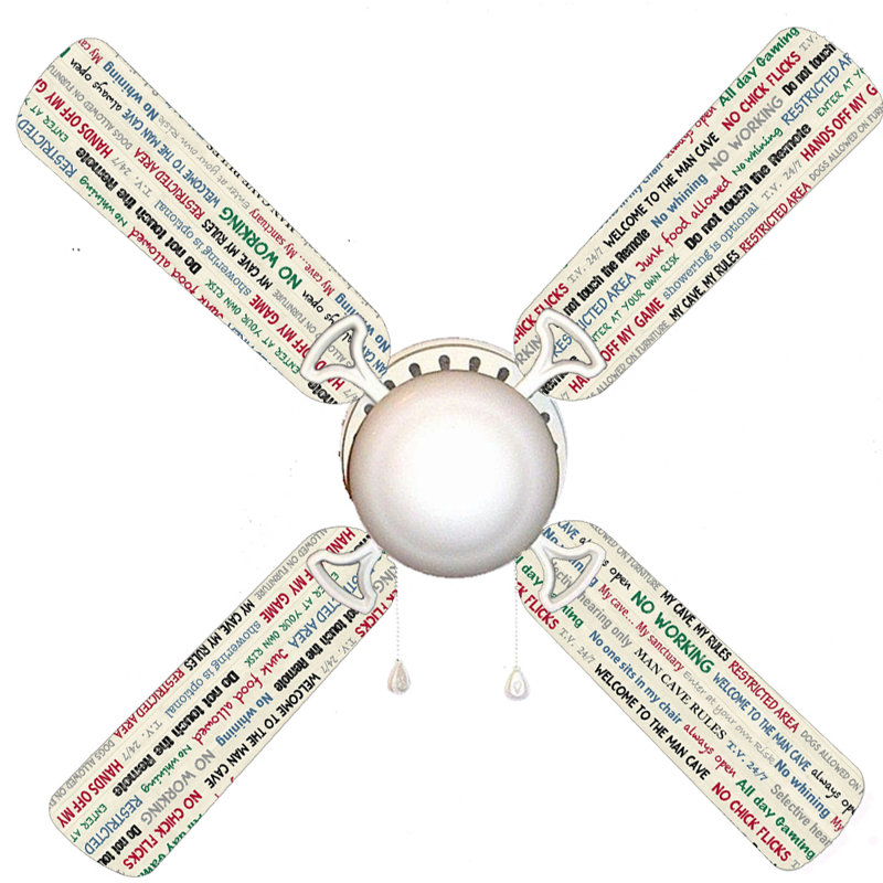 Ventilateur de plafond 4 pales 42 "