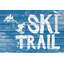 Piste de ski-impression d’art textuel sur bois-26009314