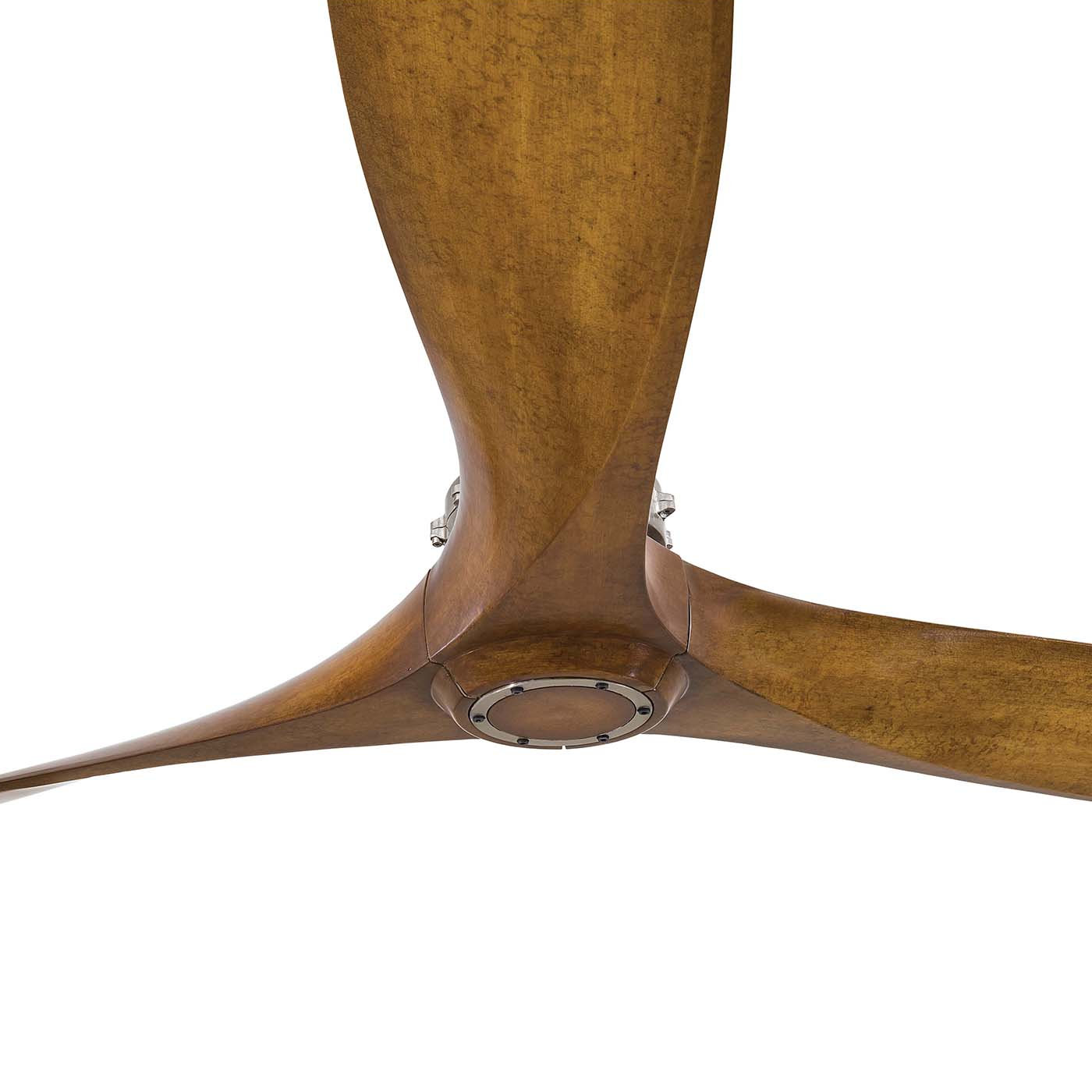 60" Ceiling Fan, Brushed Nickel/Distressed Koa