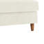 Fauteuil rembourré en velours côtelé beige avec dossier coussiné Seemab-99538312