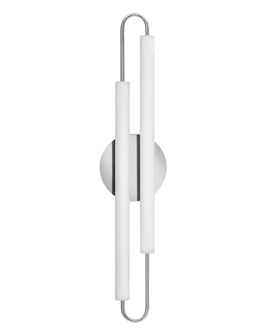 Eliseo Single Frosted Dimmable LED Bath Sconce, Chrome