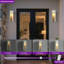 18''h Dimmable White Travertine 80cri Led Outdoor Wall Light