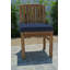 Huntington 9pc Teak Dining Set With Expansion Table Sunbrella Cushions-1857426691