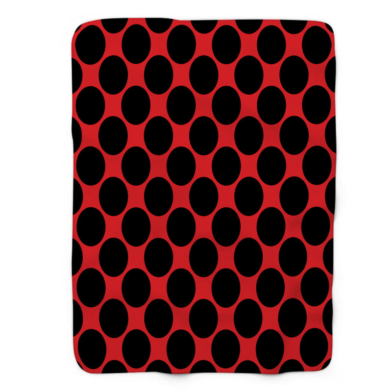 Onyx Spots - 1 pièce Sherpa Premium Couverture 0160, L 50 po x L 60 po