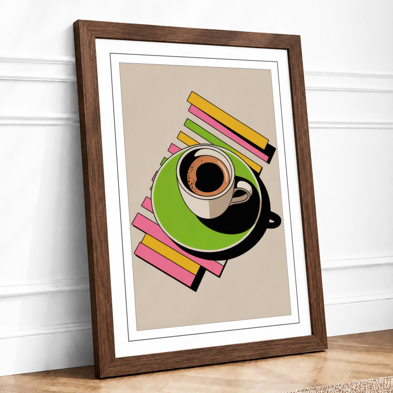 Coffee Culture Modern - Print, Walnut, A4 - 29.7 x 21.0 cm