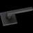 Satin Black Single Dummy Door Lever