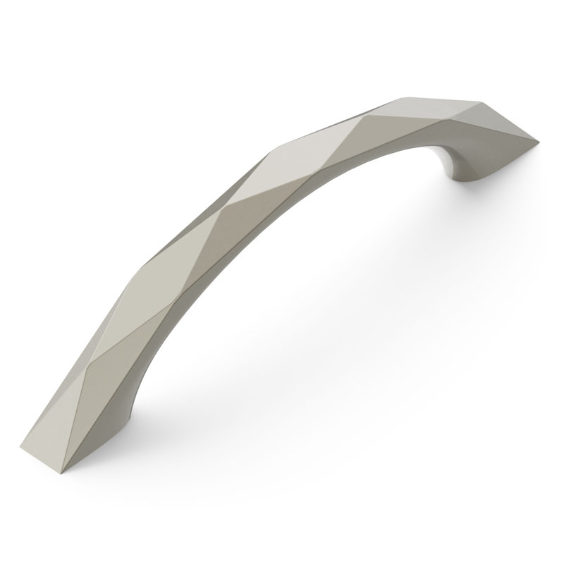 Karat Collection Arch Pull - 3-3/4" Center to Center Cabinet Pull Satin Nickel - Contemporary Hardware for Drawers & Cabinets