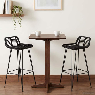 Bar Stool with Steel Frame