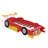 Twin Size Race Car Bed Frame For Boys, Wood Car-Shaped Platform Bed With Wheels-1308750444