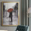 Toile encadrée «Caught In The Rain» de qualité supérieure - prête à être accrochée-1432999055-1432999048