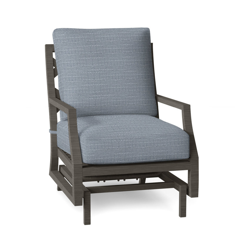 Lattice Arm Chair with Cushions, Natural White, No Welt