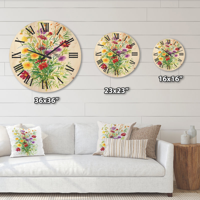 Horloge murale en bois, Très grand