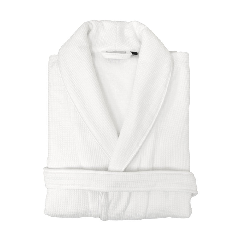  Peignoir tissé gaufré 100% coton turc, Grand / Très grand