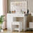 Vanity Desk With Mirror And Lights, Makeup Vanity Table Set With Charging Station & 2 Drawers And Foldable Table Extension Board, Bedroom Dressing Set With Chair, 3 Lighting Colors, White