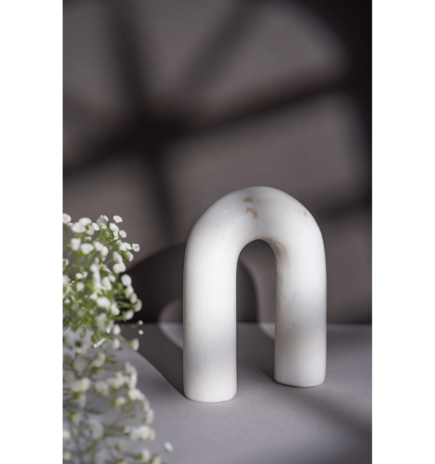 Genuine Marble Sculpture, 5.75" H x 1.5" W x 4.5" D