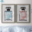 «Blue Wash Perfume», ensemble de 2 peintures sur toile encadrées-853266319-853266357