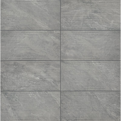 Daltile Perpetuo 12" x 24" Satin Ceramic Wave Wall Tile (8 PCS Per Carton) (15.52 SQFT Per Carton)