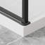 Cabine de douche d'angle sans cadre avec verre trempé de 1/4 po, joint magnétique, base 36 po x l 36 po x P 36 po x H 36 po