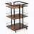 Multi-tier Salon Cart with Universal Wheels and Iron Rail