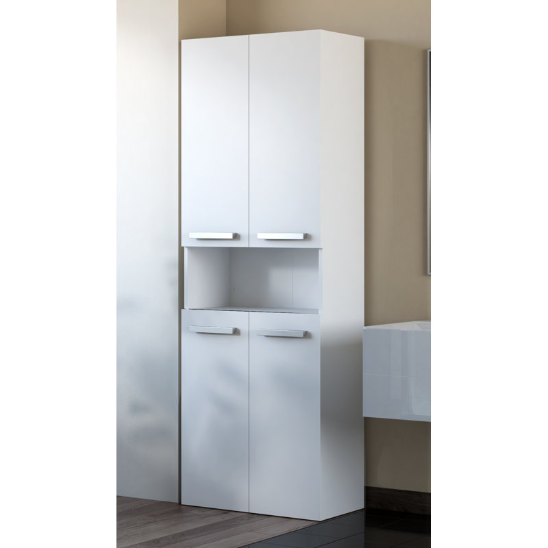 Cambree Linen Cabinet, White
