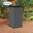 Suncast 17 in. W x 17 in. D Resin Patio Trash Can with Latching Lid, Made in the USA