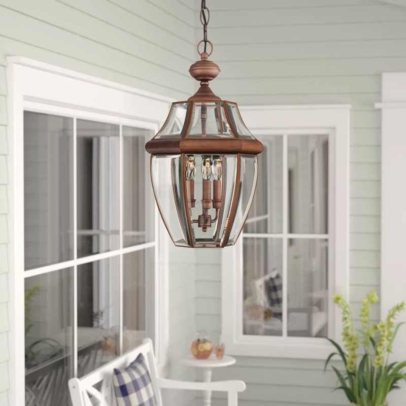 Newbury 3 - Light Outdoor Lighting, Aged Copper