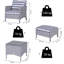 Garman 2 Seater Rattan Conversation Set-706076394