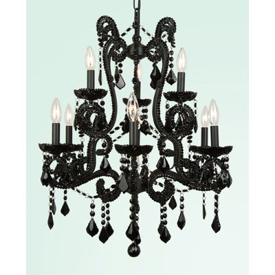 Lustre en cristal ET série 9-lumière